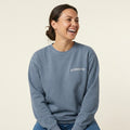 Archie Crew Sweatshirt in Blue Jean