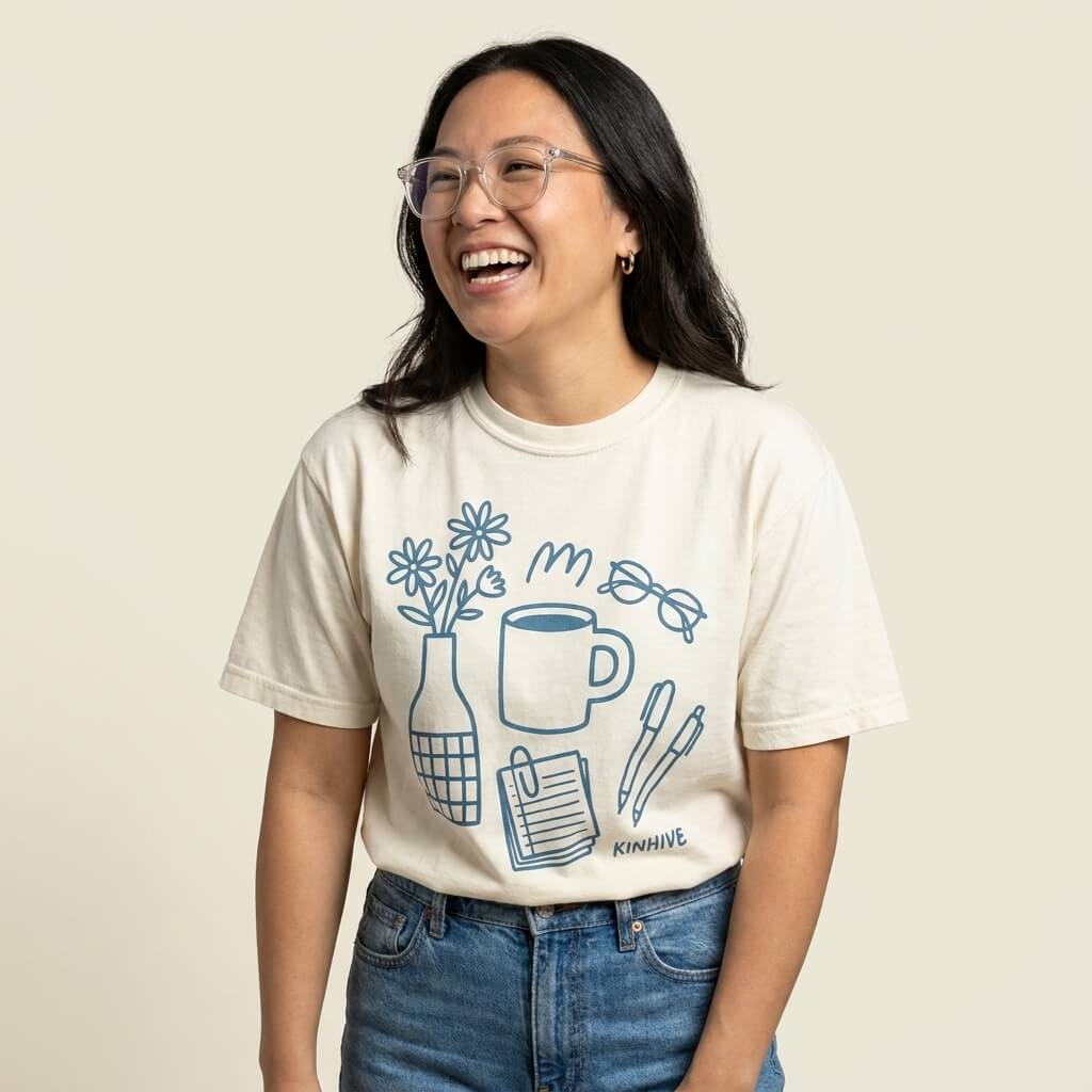 Doodle Tee in Parchment