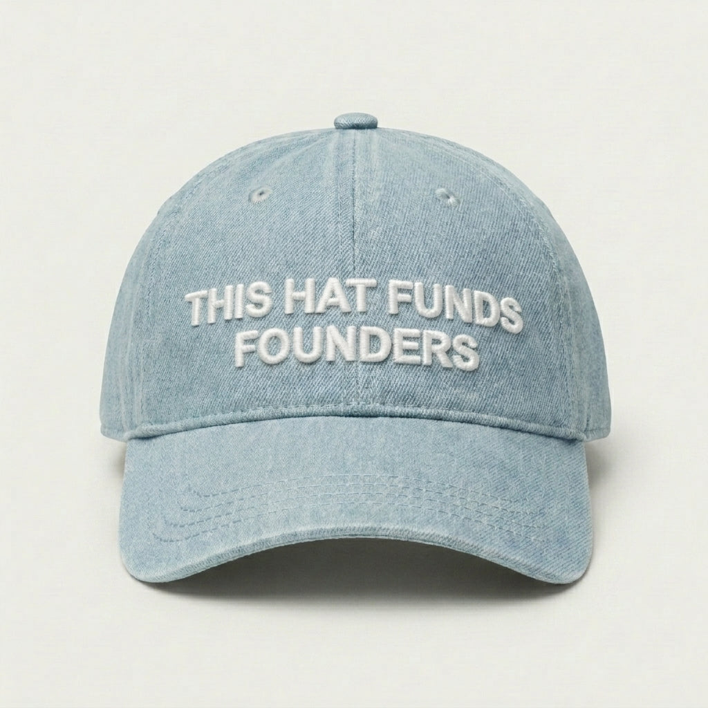Founders Hat in Light Wash