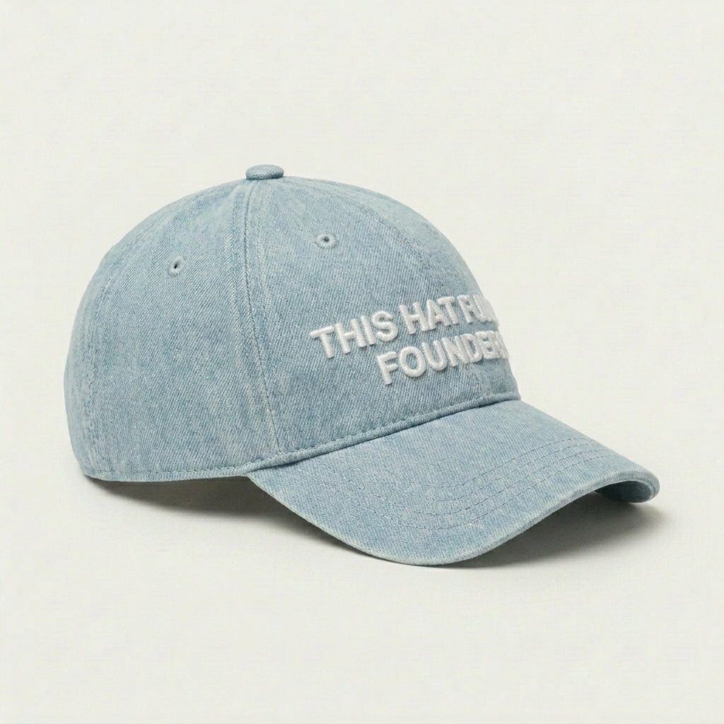 Founders Hat in Light Wash